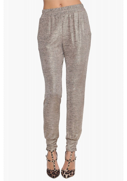 Metallic Jogger Pants